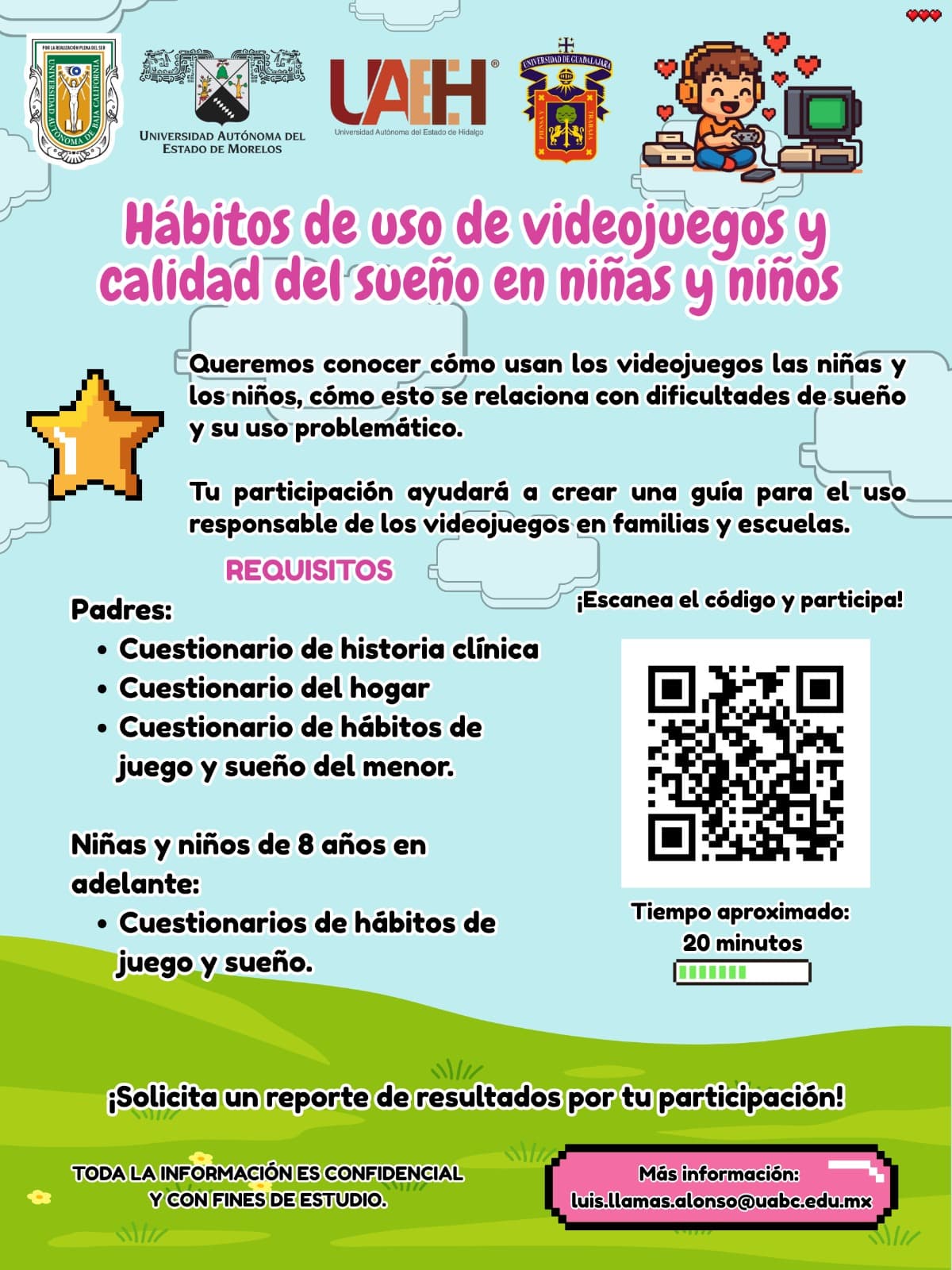 Hábitos de uso de videojuegos y calidad del sueño en niñas y niños